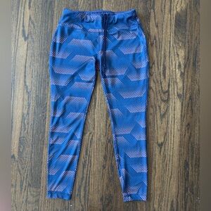 Dansk Blue Patterned Leggings for Active Wear